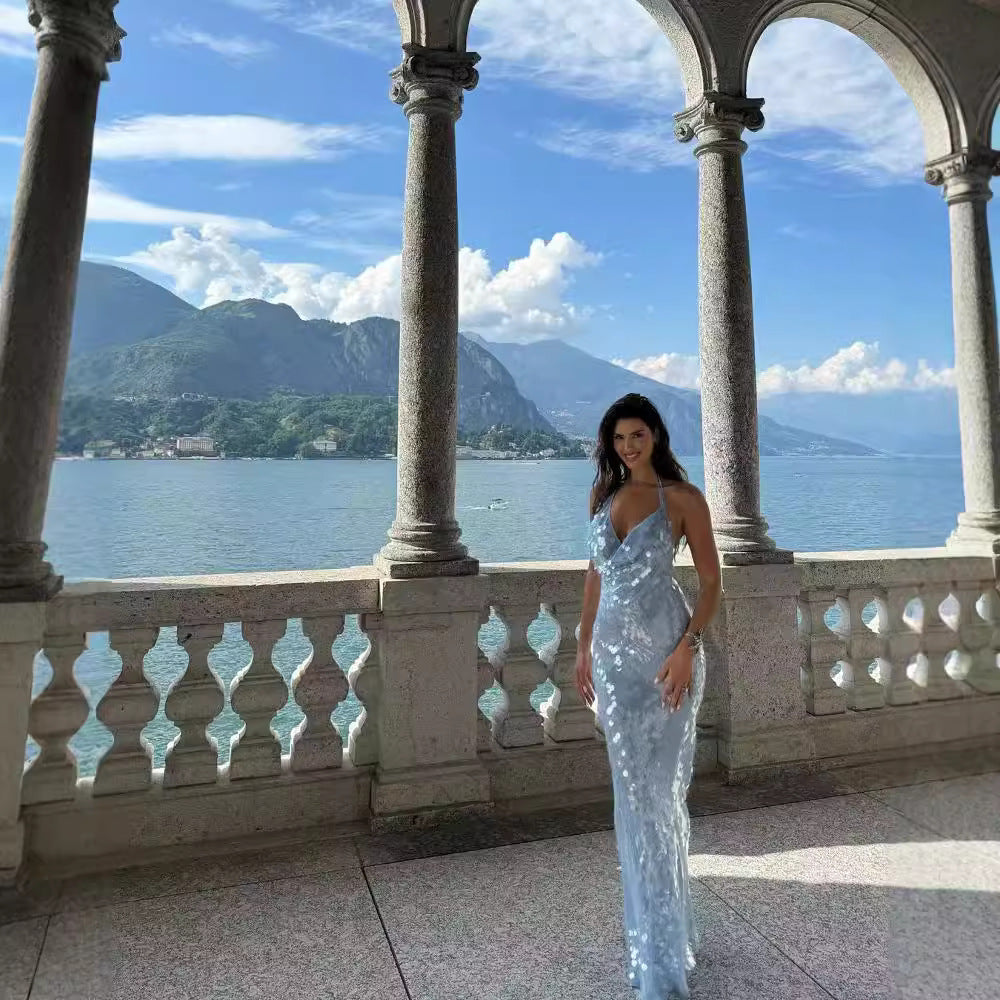 Maia Sequin Maxi Dress